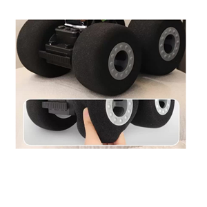 ماشین کنترلی آفرود چرخ اسفنجی آبی RC STANT CAR WITH SOFT WHEELS MZ_اسباب بازی